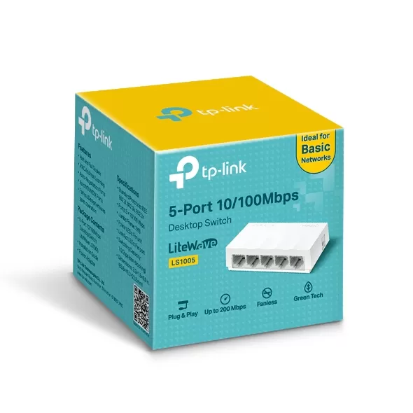 Jual TP-Link LS1005 TPLink 5 Port 10/100Mbps Desktop Switch Hub - LS1005 Harga Murah