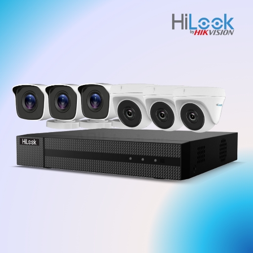Paket cctv  6 kamera hilook 2mp lengkap dengan pemasangan