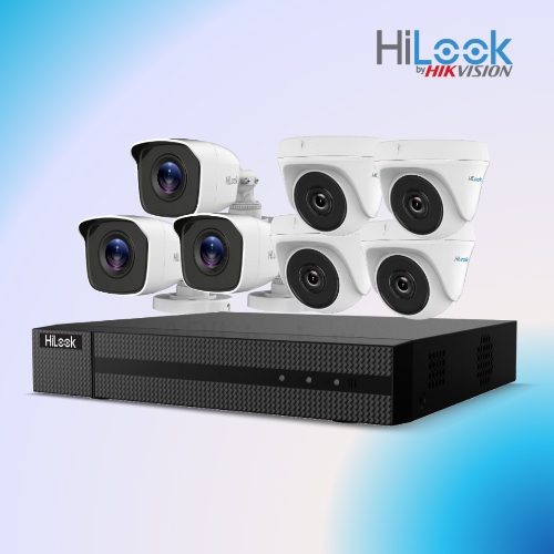 Paket cctv 7 kamera hilook 2mp lengkap dengan pemasangan