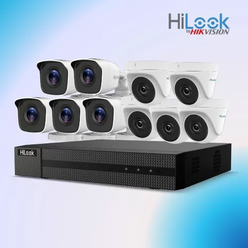 Jual Paket cctv 10 kamera hilook 2mp lengkap Harga Murah